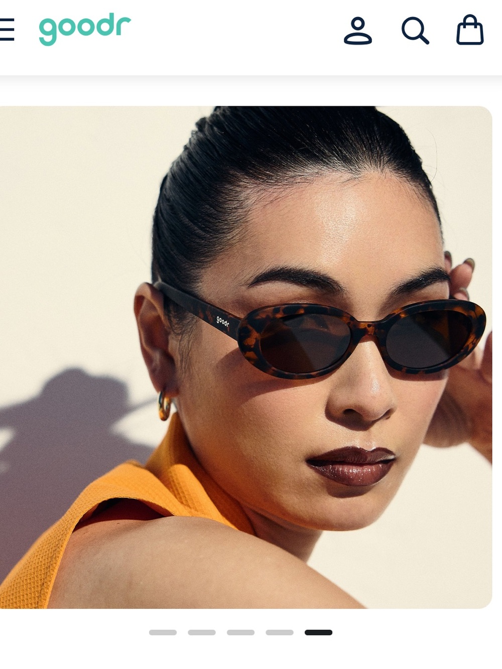 Goodr Beat G Oval Sunglasses - tortoise lenses